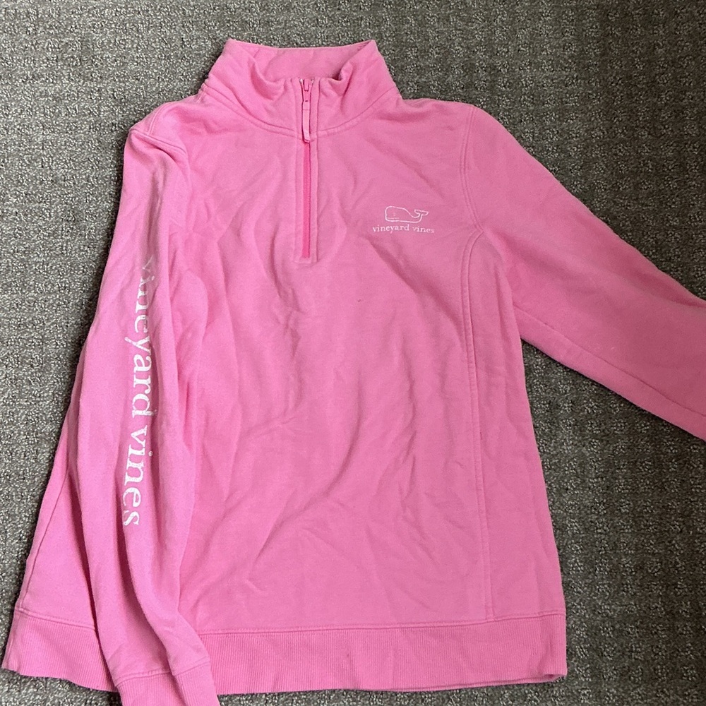 Vineyard Vines Women's Pink Cowl Neck Sweater